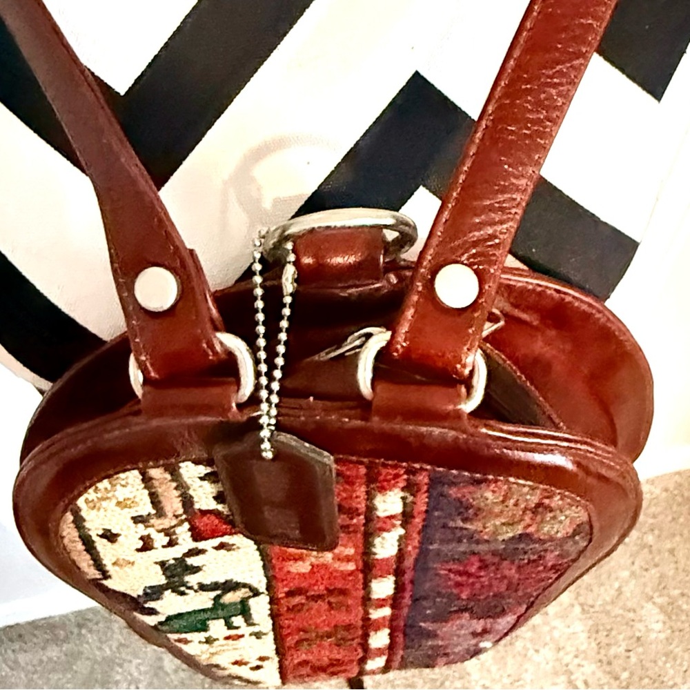 Brown Patterned Boho Women's Backpack - image 2